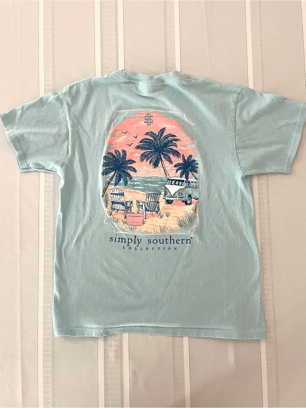 Simply Southern Pale Blue Short Sleeve Tee